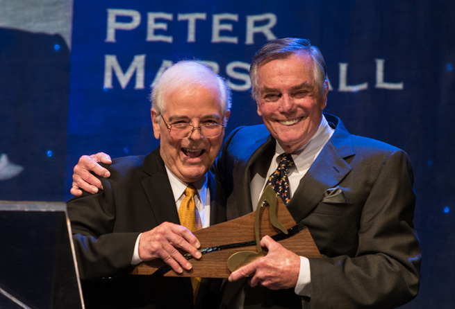 Nick Clooney and Peter Marshall